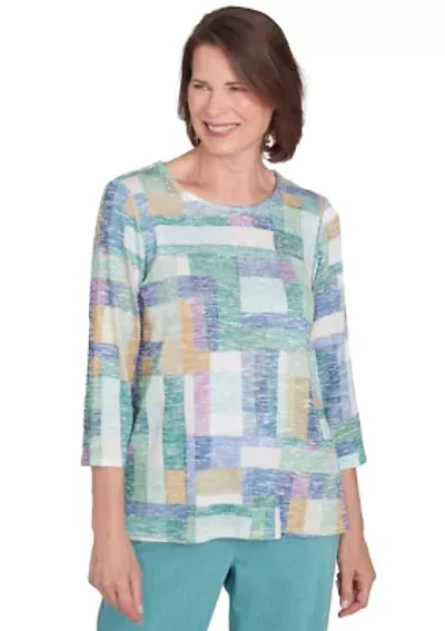 Petite Lake Victoria Color Block T-Shirt
