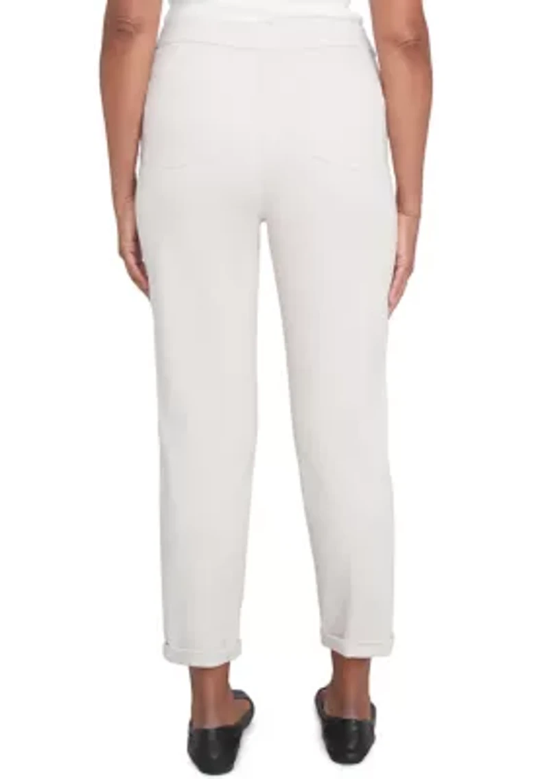 Petite Romancing the Stone Cuffed Ankle Pants