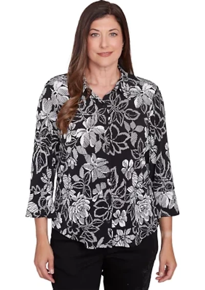 Women's Wild At Heart Floral Puff Print Shirt