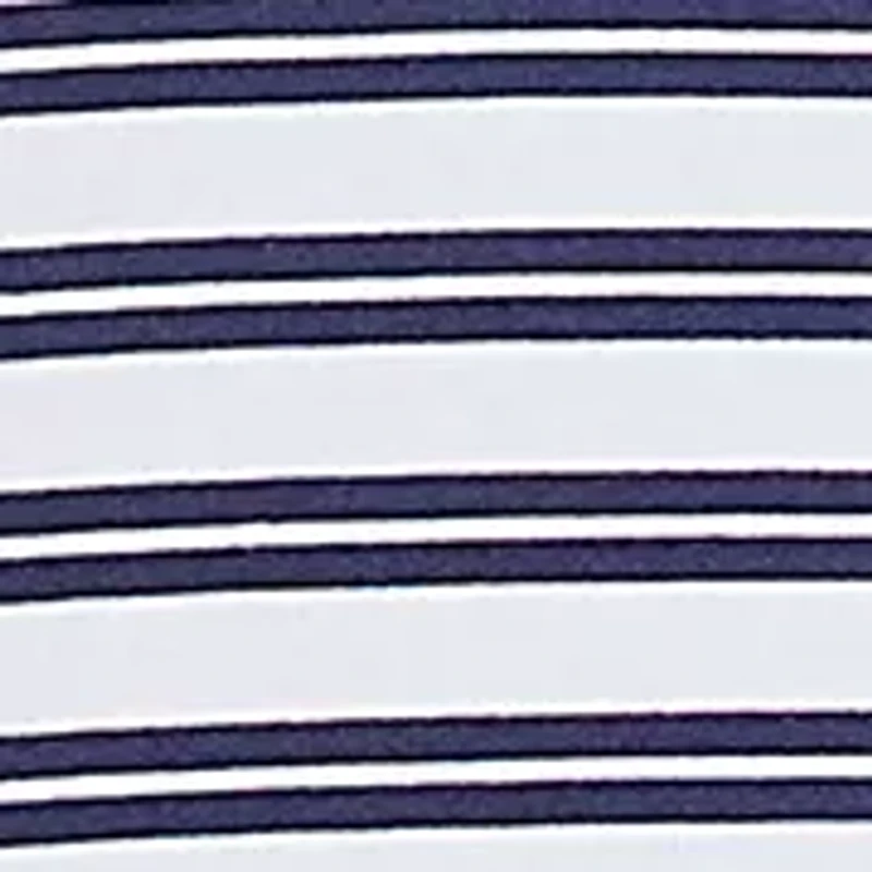 Plus Block Island Stripe with Embroidered Yoke Top