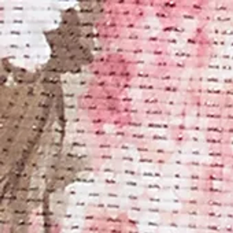 Petite 3/4 Sleeve Hydrangea Knit Top