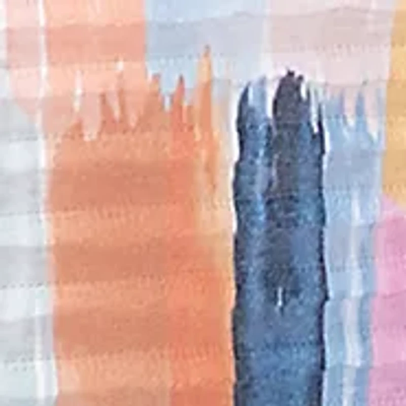 Petite Free Spirit Brushstrokes Mini Ruffle Top