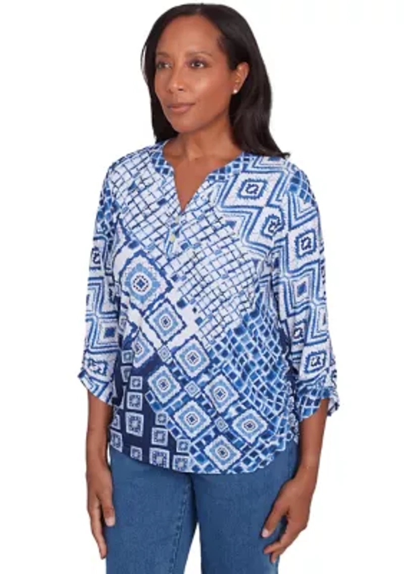 Petite Free Spirit Ikat Patch