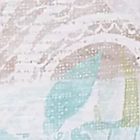 Plus Kensington Gardens Texture Leaves Patchwork Top