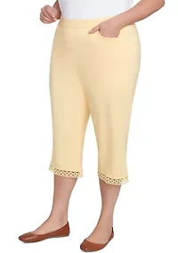 Plus Dress Code Capri Pants