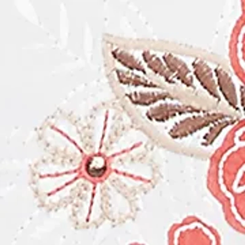 Women's Catalina Island Embroidered Flowers Top