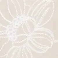 Petite Catalina Island Tossed Flower Embroidery Top