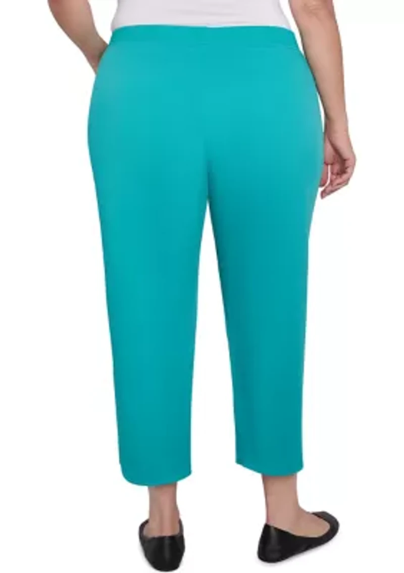 Plus Nantucket Capri Pants with Tulip Edge