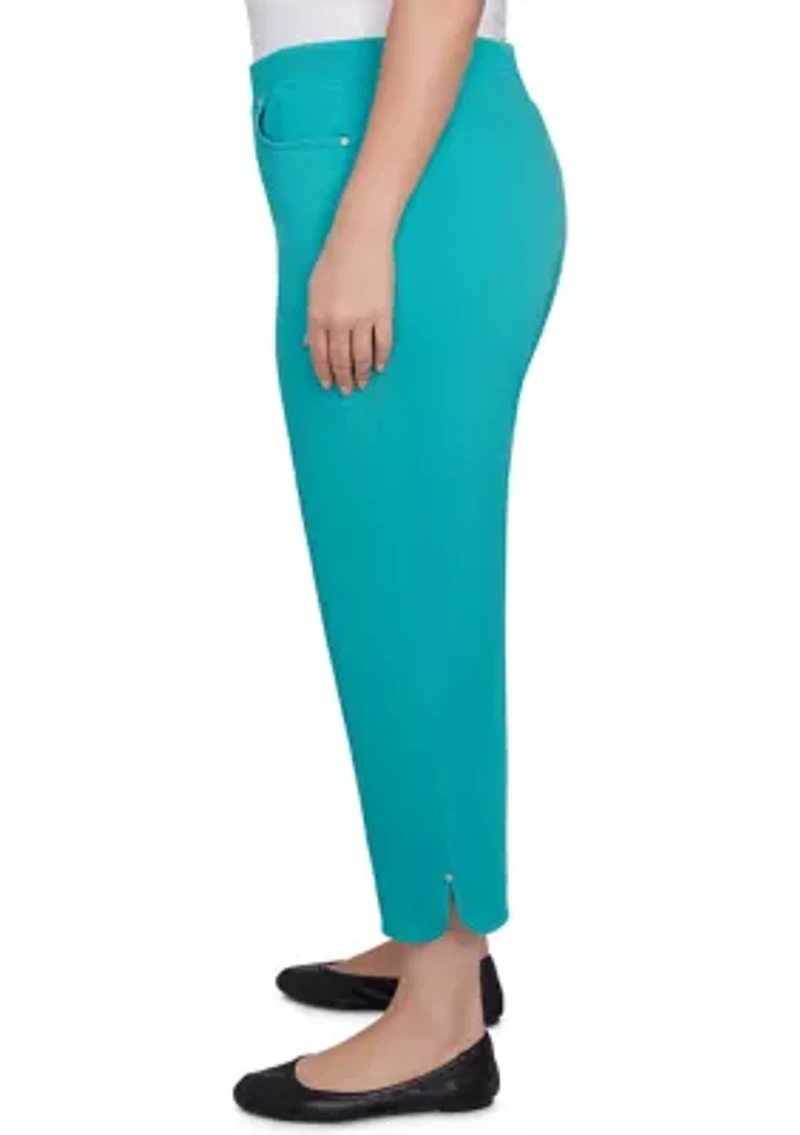 Plus Nantucket Capri Pants with Tulip Edge