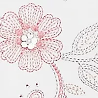 Women's Estate Of Mind Floral Embroidery Top with Eyelet Trim