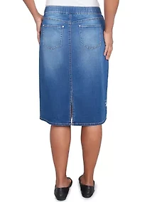 Women's Flower Power Embroidered Skirt