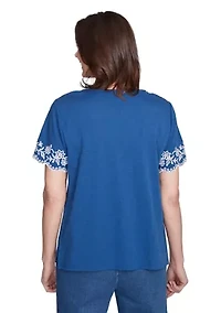 Petite Flower Power Border Embroidery