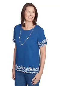 Petite Flower Power Border Embroidery