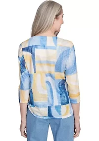 Petite Flower Power Watercolor Patchwork