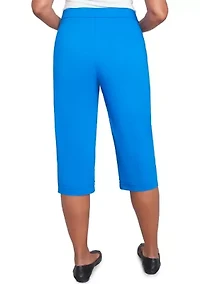 Women's Parrot Cay Novelty Cuff Capri Pants with Tummy Control