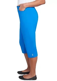 Women's Parrot Cay Novelty Cuff Capri Pants with Tummy Control