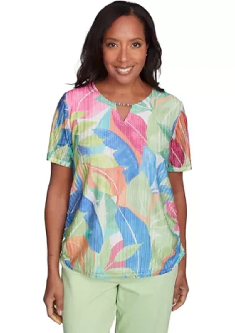 Women's  Parrot Cay Tropical Texture Top