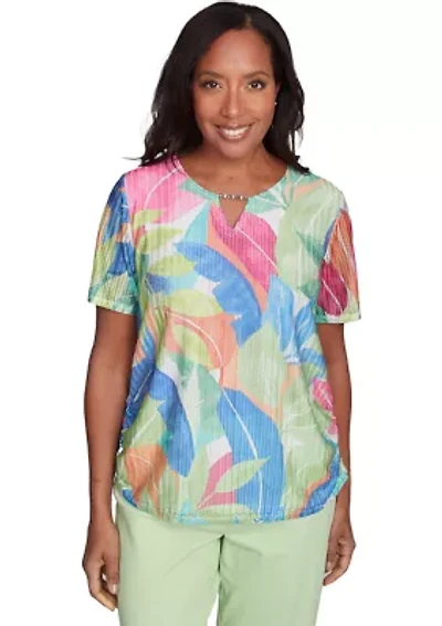 Women's  Parrot Cay Tropical Texture Top