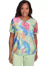Women's  Parrot Cay Tropical Texture Top