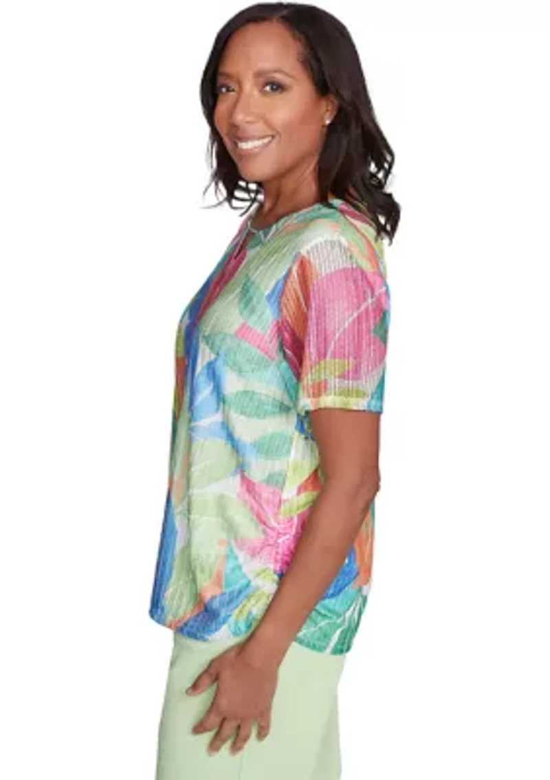 Women's  Parrot Cay Tropical Texture Top