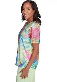 Women's  Parrot Cay Tropical Texture Top