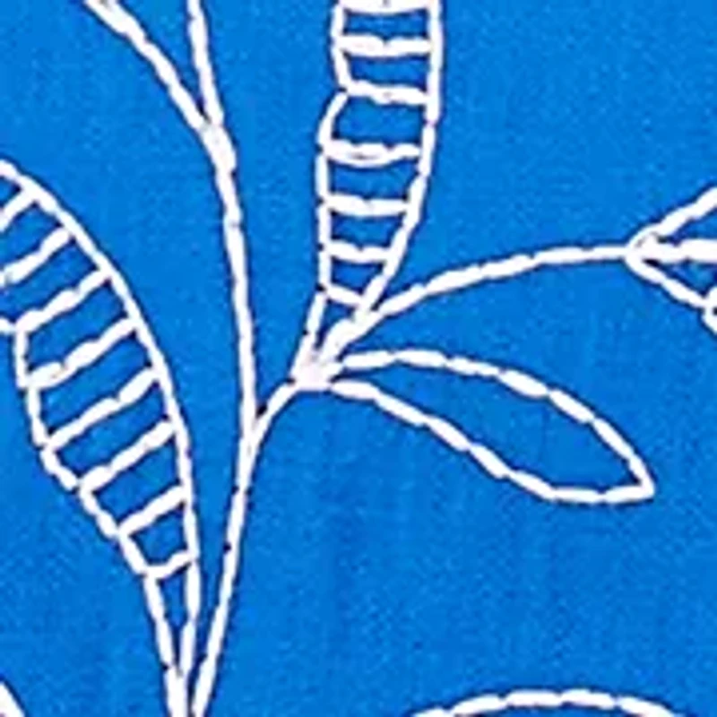 Plus Parrot Cay Scroll Embroidery Top