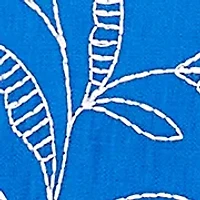 Plus Parrot Cay Scroll Embroidery Top