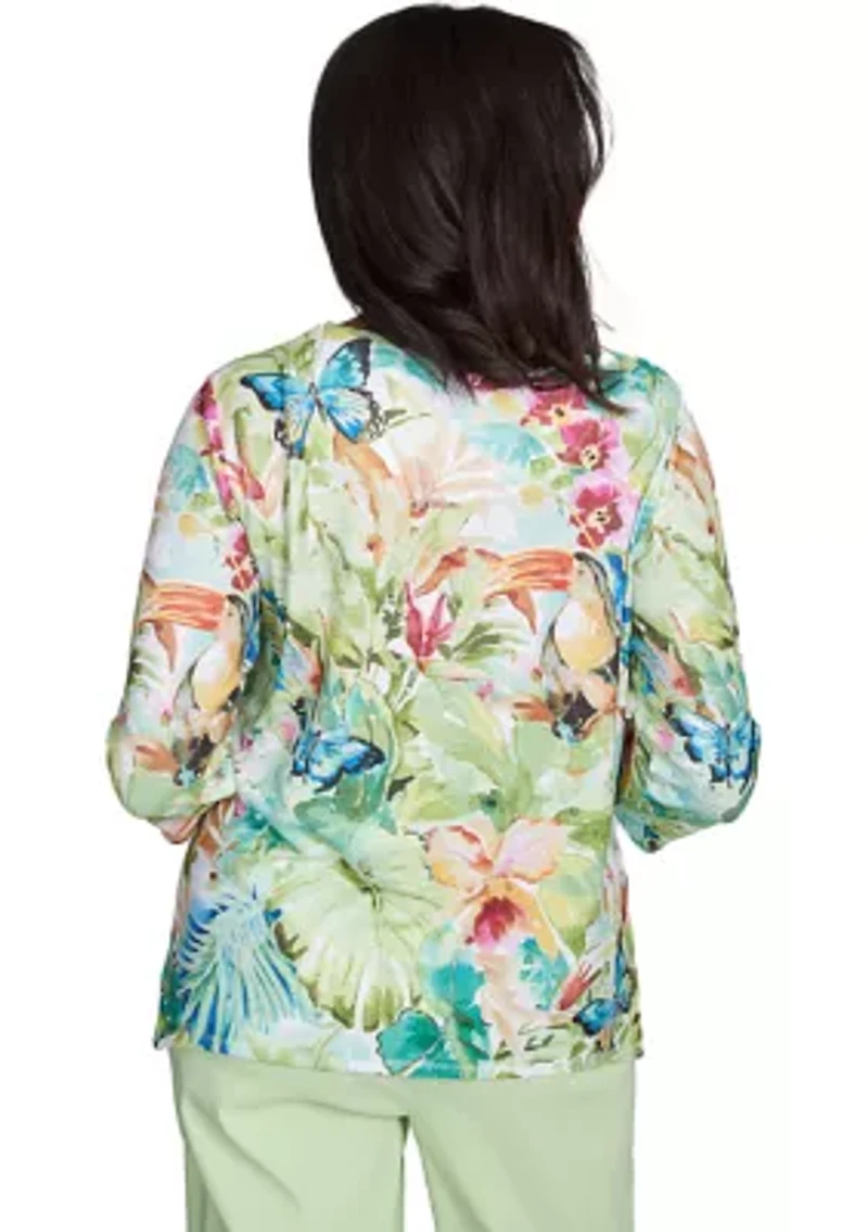 Petite Parrot Cay Tropical Toucan Top