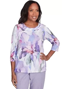 Women's Crystal Springs Dramatic Flowers Top