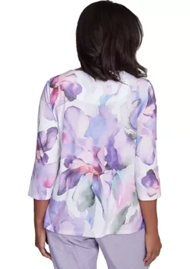 Women's Crystal Springs Dramatic Flowers Top