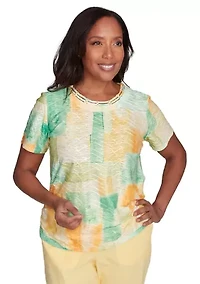 Women's Rise & Shine Patch Texture Top