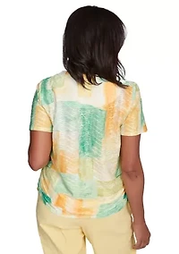 Women's Rise & Shine Patch Texture Top