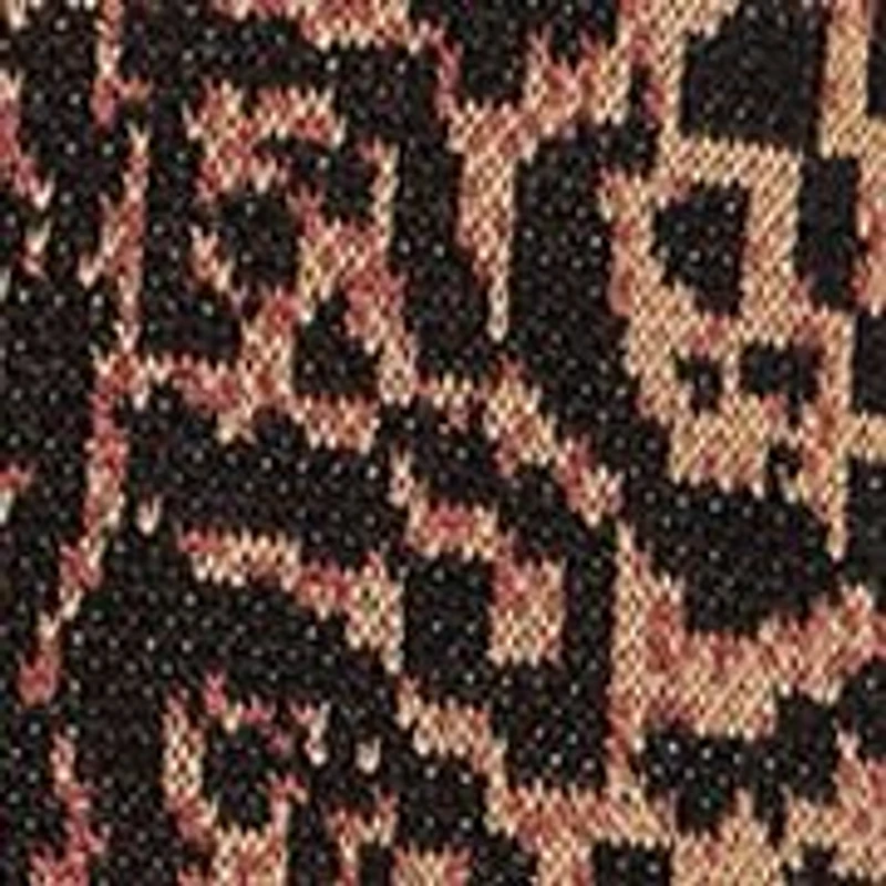Petite Madacascar Animal Jacquard 3/4 Sleeve Sweater