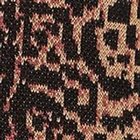 Petite Madacascar Animal Jacquard 3/4 Sleeve Sweater