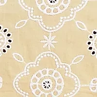 Petite Rise and Shine Flower Embroidered Eyelet Top