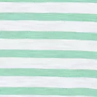 Petite Rise & Shine Stripe Lemons Printed Top