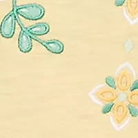 Petite Rise & Shine Floral Embroidery Top