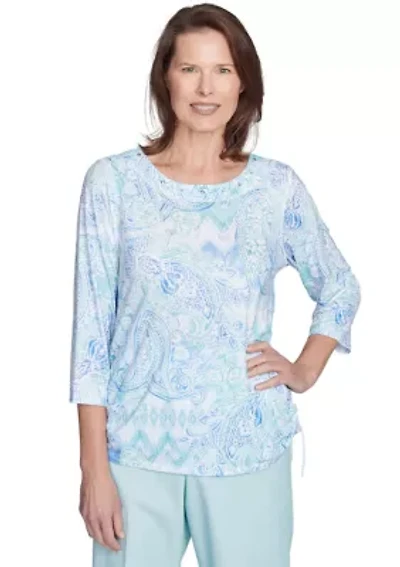 Petite St. Thomas Paisley Top