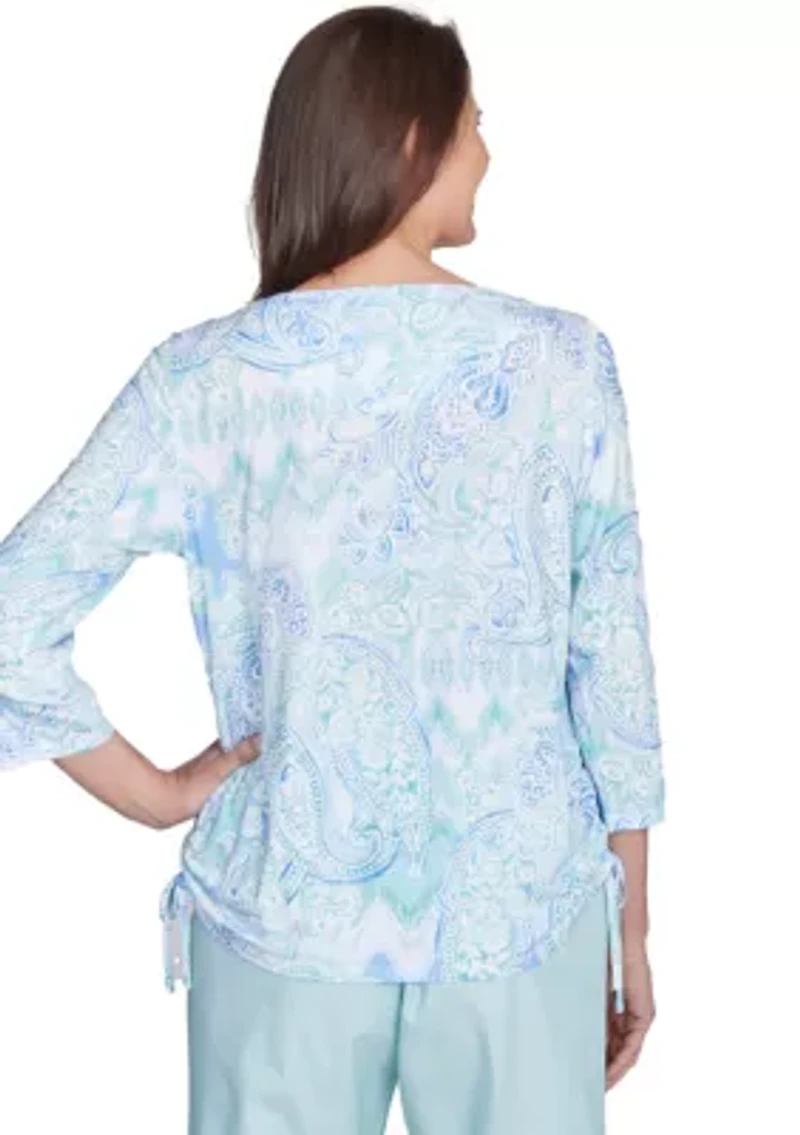 Petite St. Thomas Paisley Top
