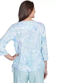 Petite St. Thomas Paisley Top