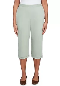 Women's Santa Fe Capri Pants with Crochet Inset