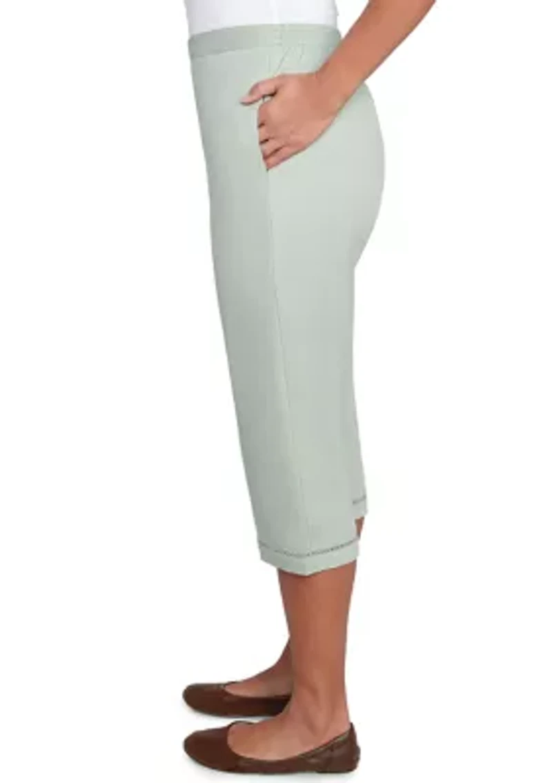 Women's Santa Fe Capri Pants with Crochet Inset