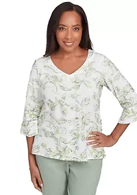 Women's Santa Fe Monotone Embroidery Top