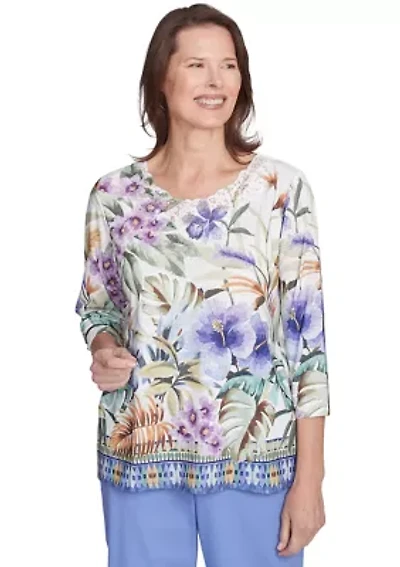Women's Santa Fe Tropical Border Top
