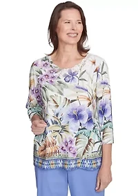 Women's Santa Fe Tropical Border Top
