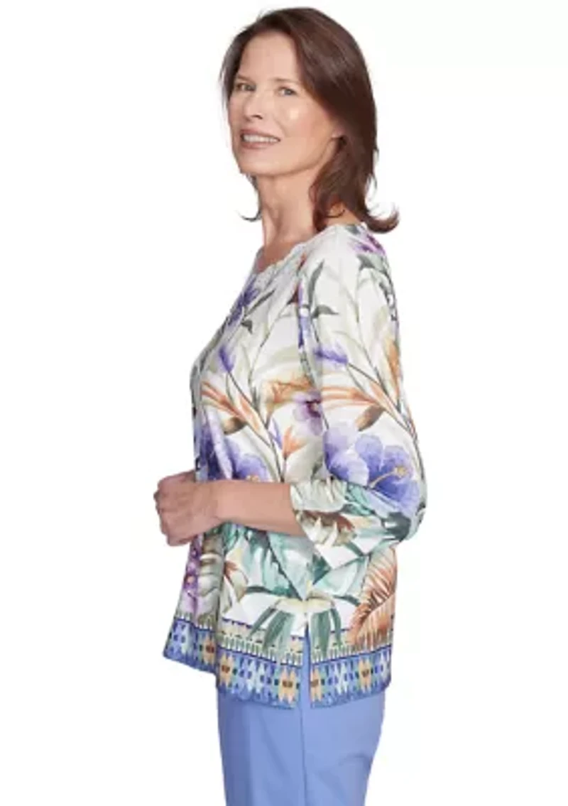 Women's Santa Fe Tropical Border Top