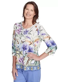 Women's Santa Fe Tropical Border Top