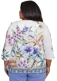 Plus Santa Fe Tropical Border Top