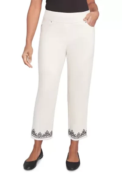 Women's Natural Instinct Medallion Cuff Ankle Pants
