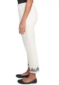 Women's Natural Instinct Medallion Cuff Ankle Pants